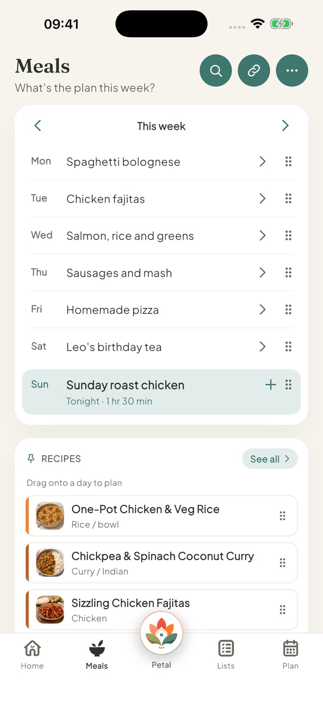 Open This week, in the Petal Home app
