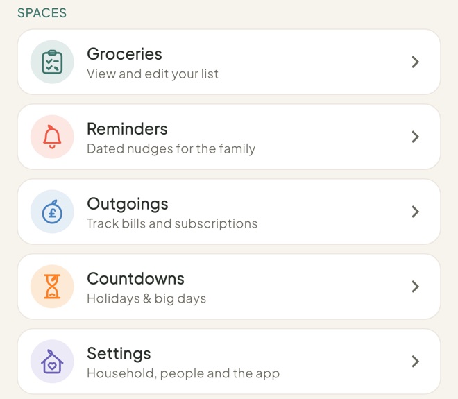 Go to a space, in the Petal Home app