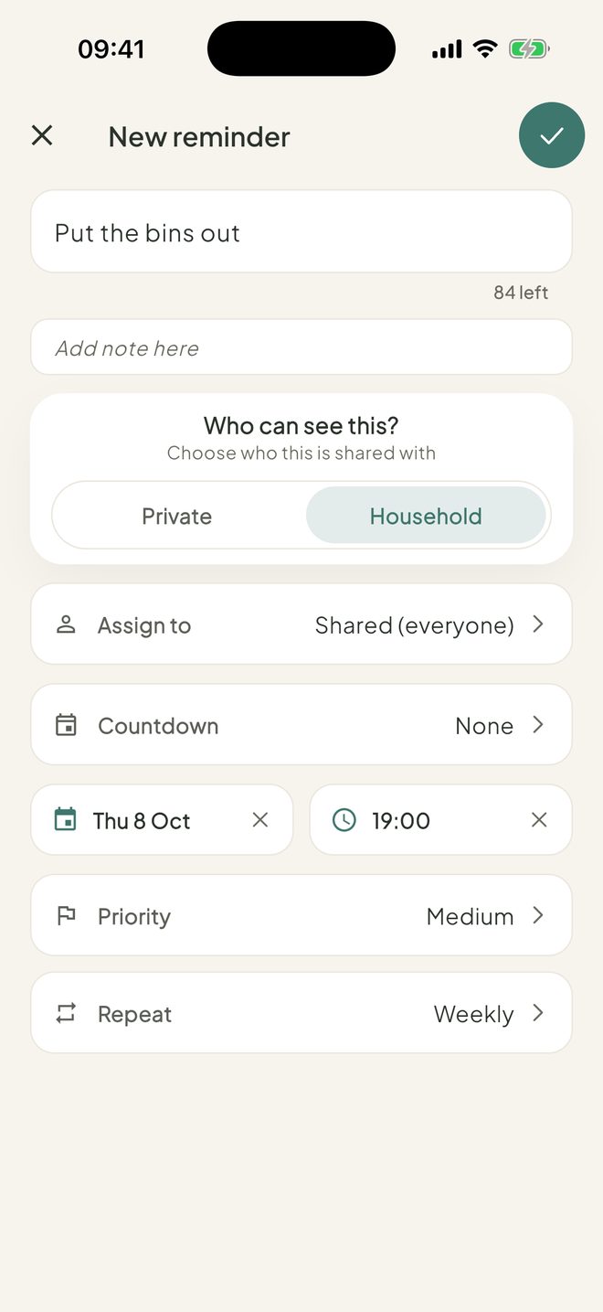 Pick when, and make it repeat, in the Petal Home app