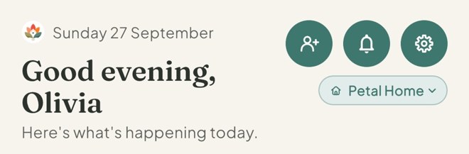 Open the invite card, in the Petal Home app