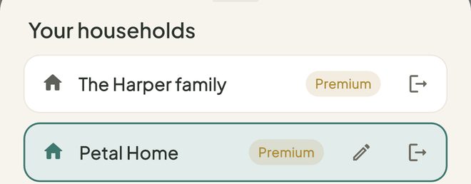 Open Your households, in the Petal Home app