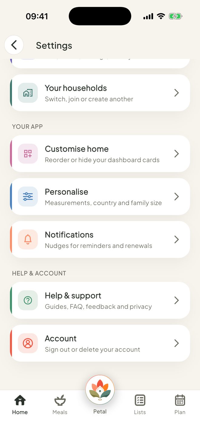 Open Notifications, in the Petal Home app
