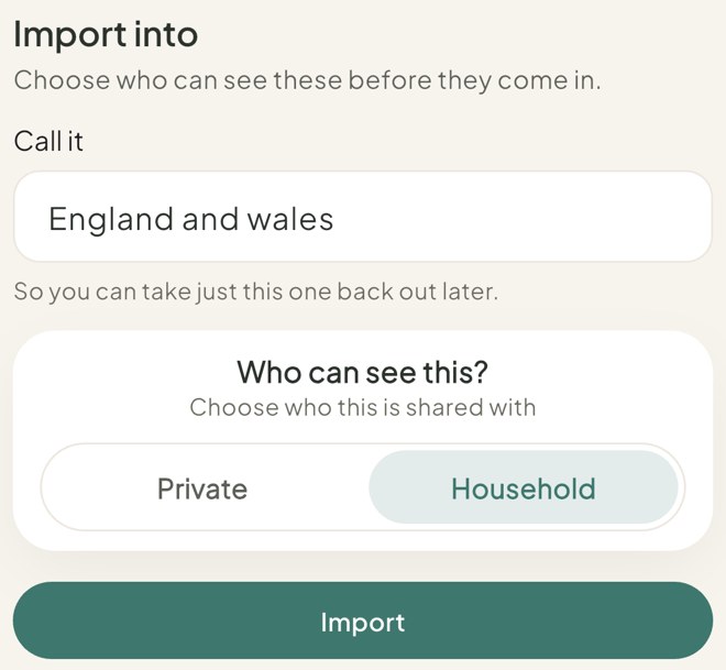 Name it and choose who sees it, in the Petal Home app