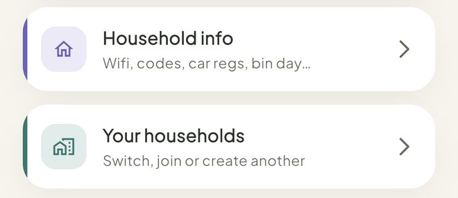Open Household info, in the Petal Home app